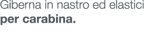 Giberna in nastro ed elastici per carabina.