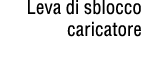 Leva di sblocco caricatore