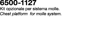 6500 1127 Kit opzionale per sistema molle. Chest platform for molle system.