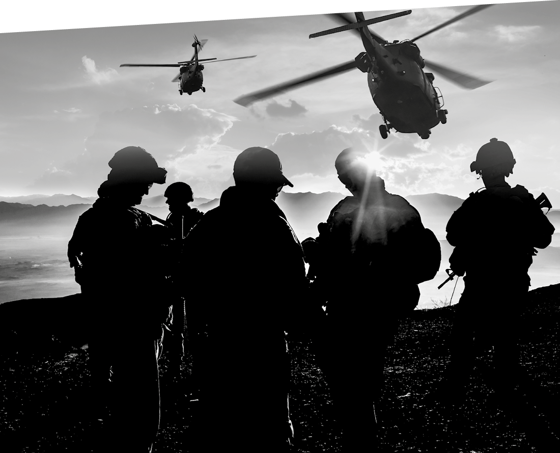 Military Mission at dusk