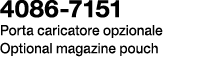 4086 7151 Porta caricatore opzionale Optional magazine pouch